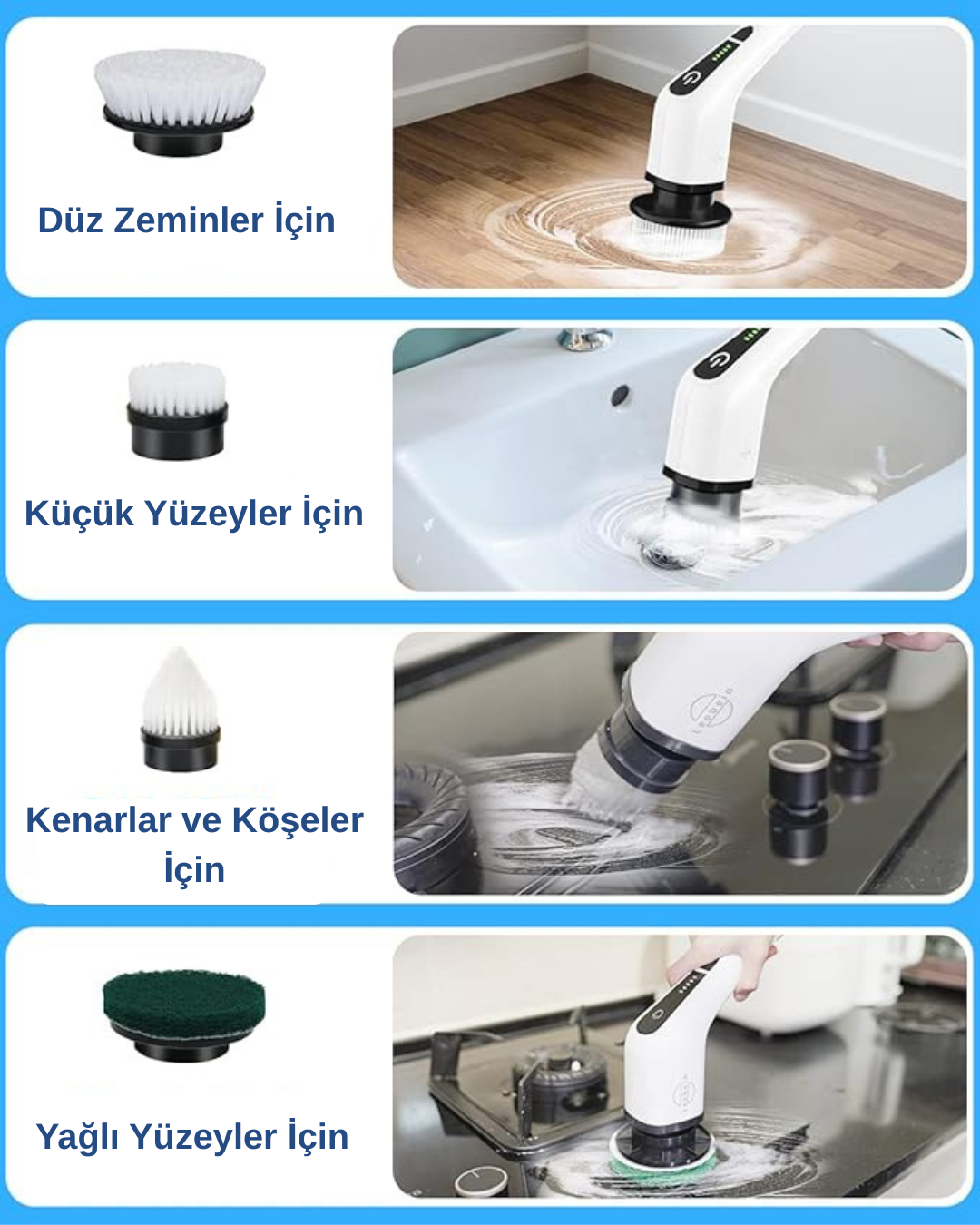 TemiFlex™ 360° Turbo Temizlik Seti